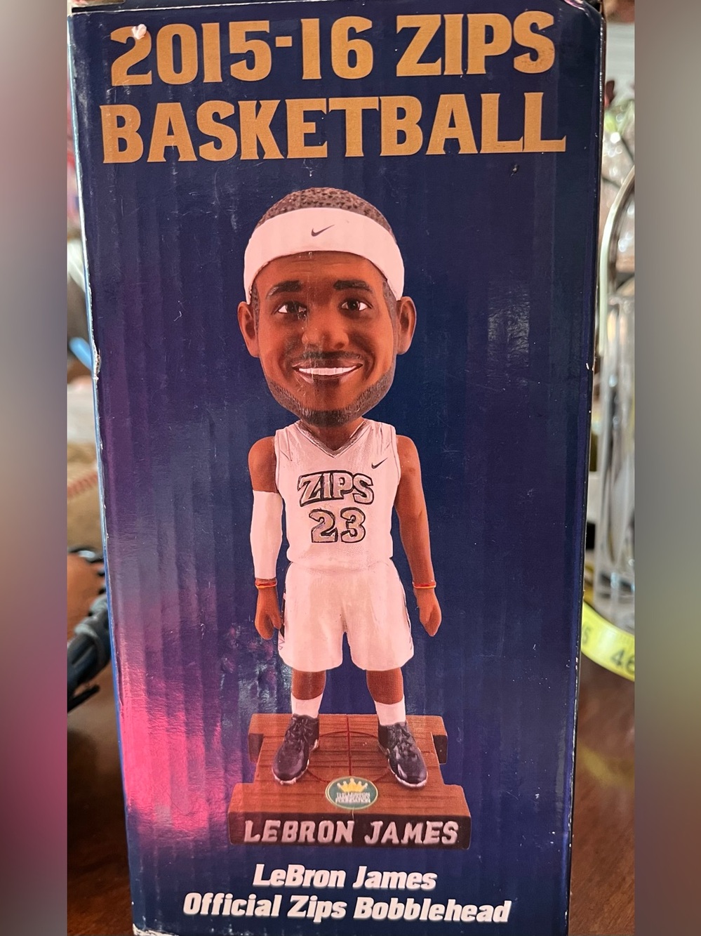 LeBron James Bobblehead 2015-16 Akron Zips Basketball SGA Ltd. Ed. New In Box